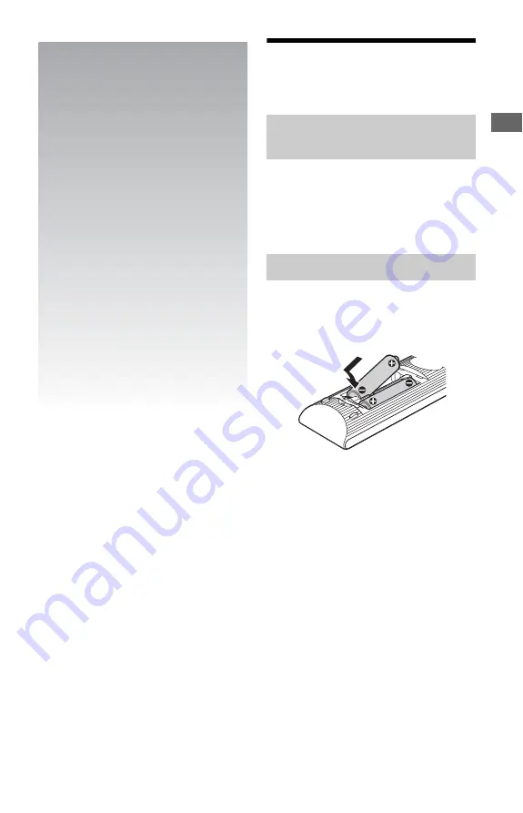 Sony 4-188-206-11(1) Operating Instructions Manual Download Page 11