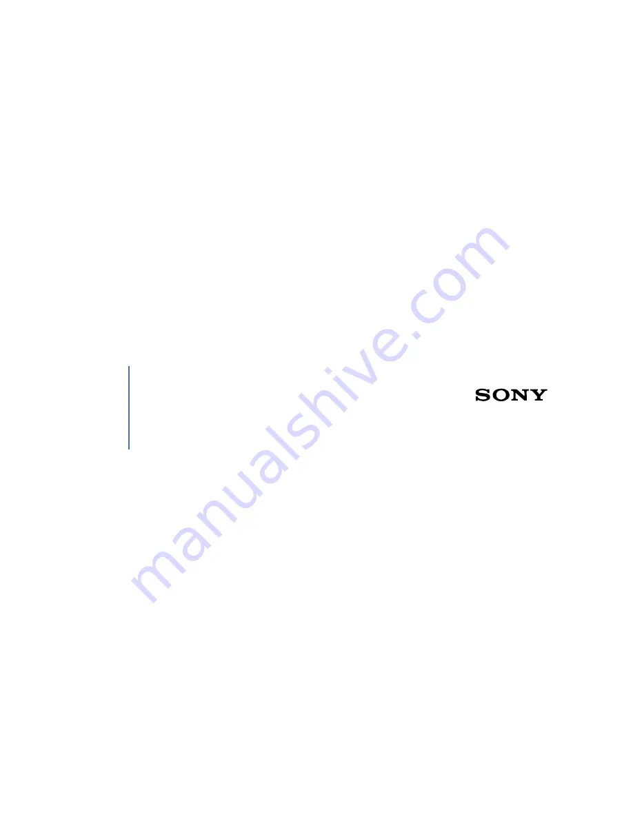 Sony A1ll User Manual Download Page 1