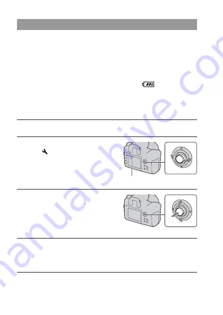 Sony A900 - Alpha 24.6MP DSLR Camera Instruction Manual Download Page 36