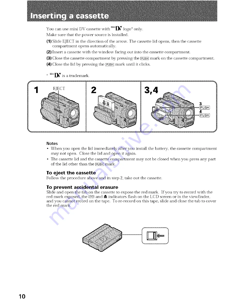 Sony AC-V316 Operating Instructions Manual Download Page 10