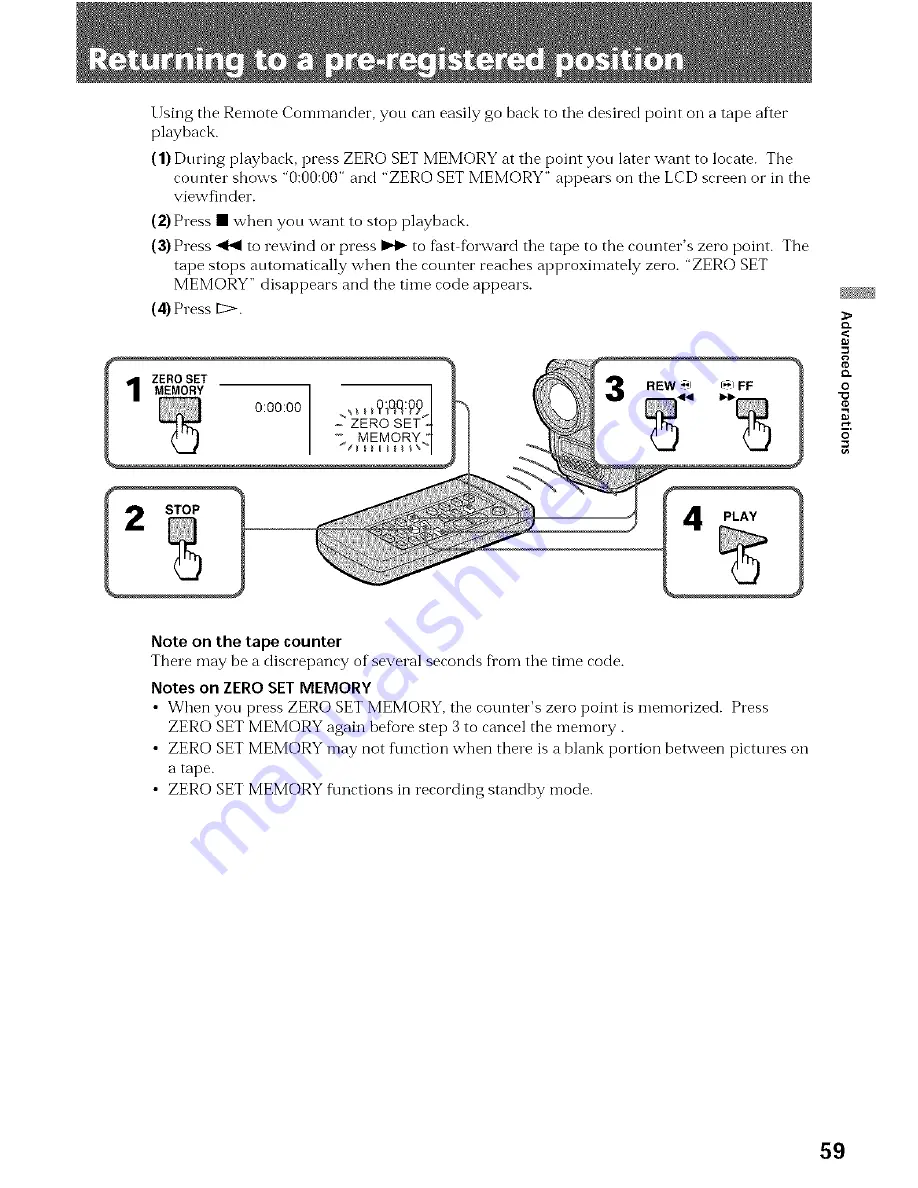 Sony AC-V316 Operating Instructions Manual Download Page 59