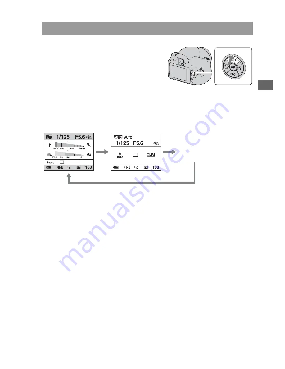 Sony Alpha DSLR-A290 Instruction Manual Download Page 35