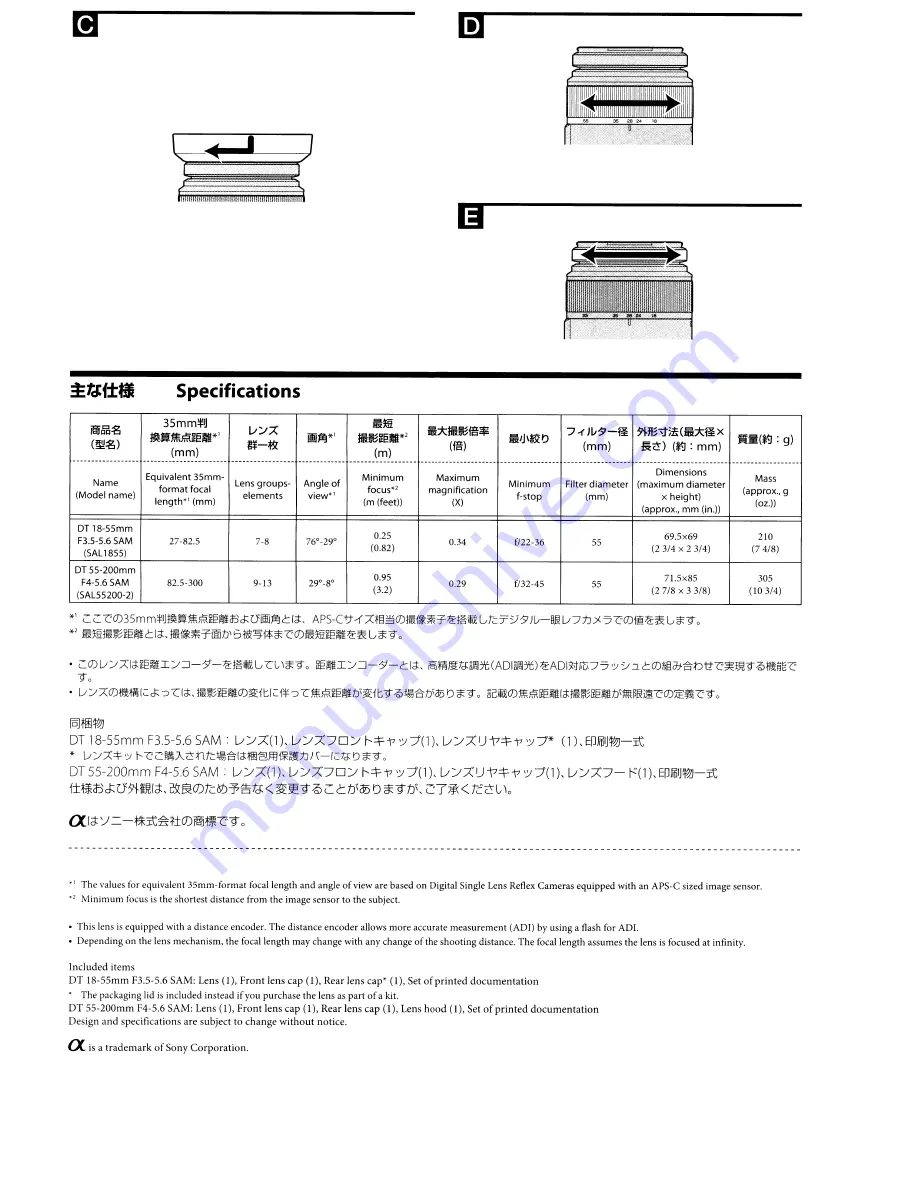 Sony Alpha DSLR-A290 Instruction Manual Download Page 166