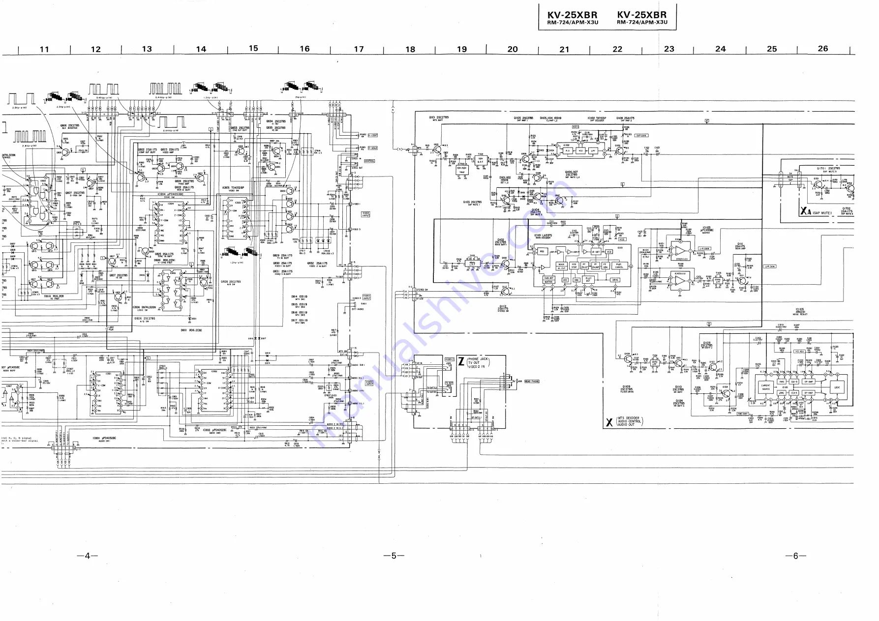 Sony APM-X3U Service Manual Download Page 80