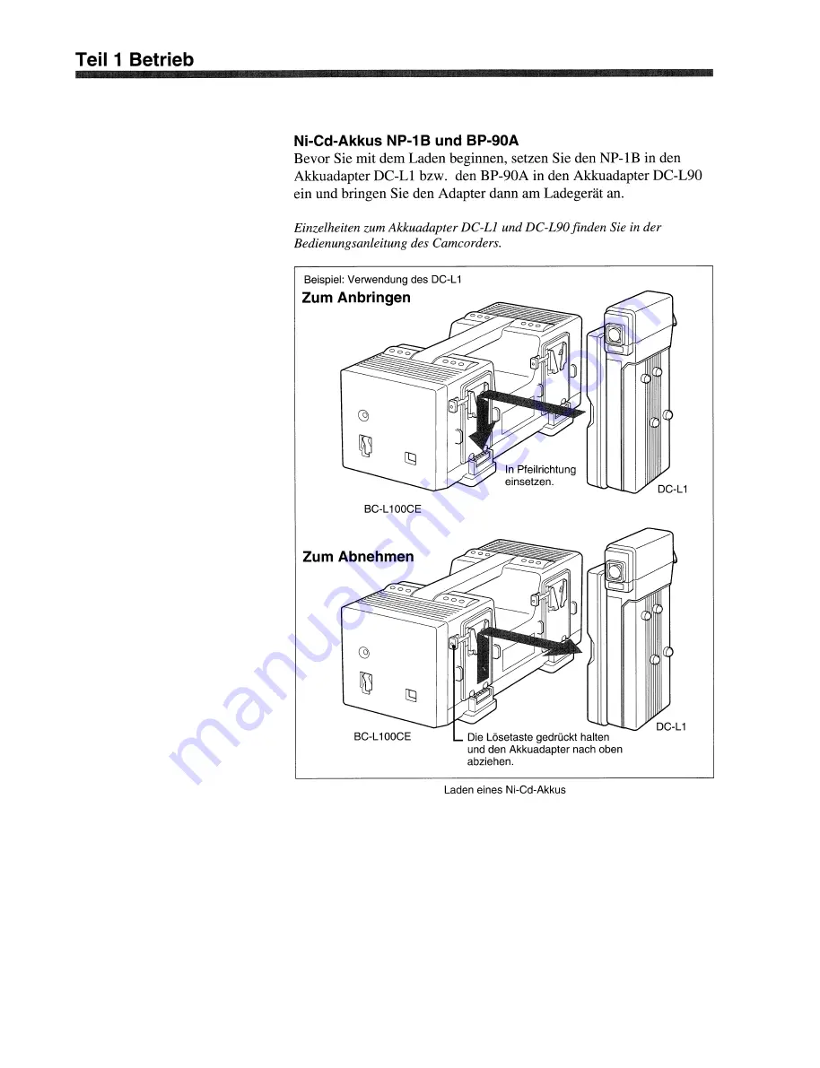 Sony BC-L100 Operation And Maintenance Manual Download Page 40