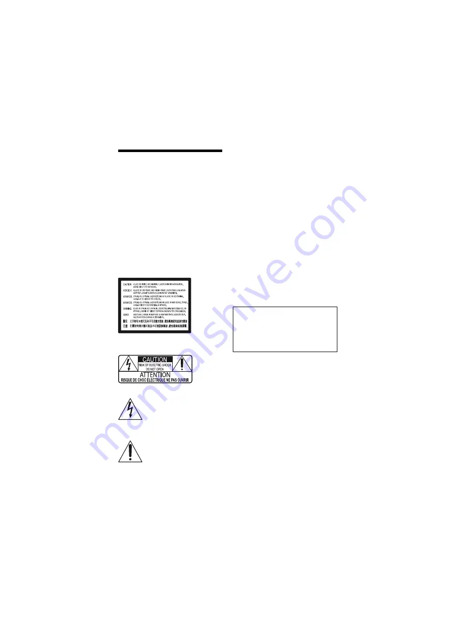 Sony BDP-BX370 Operating Instructions Manual Download Page 2