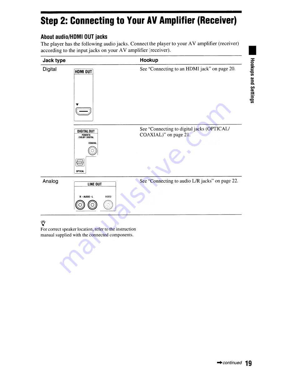 Sony BDP-N460 - Blu-Ray Disc Player Operating Instructions Manual Download Page 19