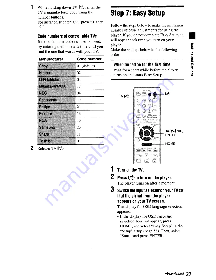 Sony BDP-N460 - Blu-Ray Disc Player Operating Instructions Manual Download Page 27