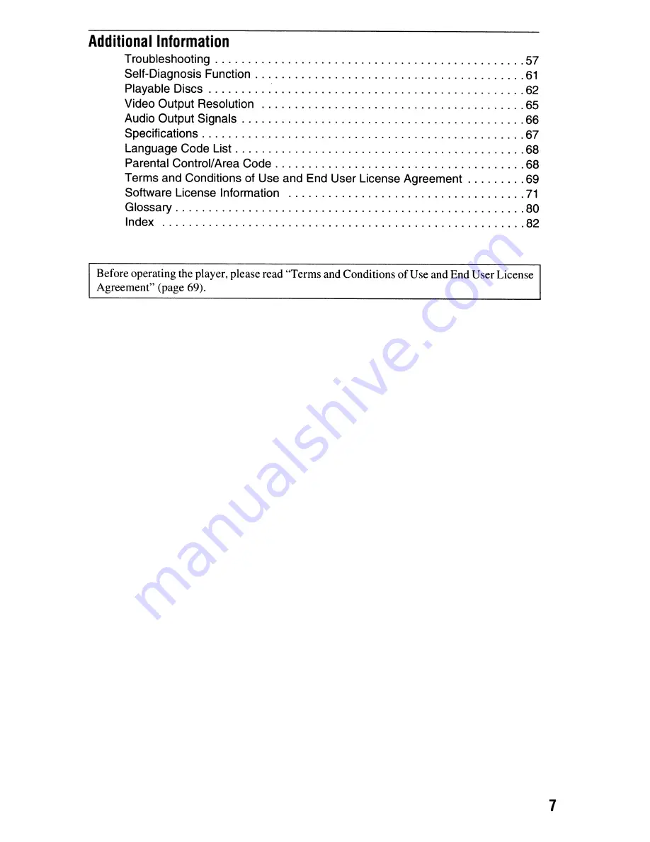 Sony BDP-S550 Operating Instructions Manual Download Page 7