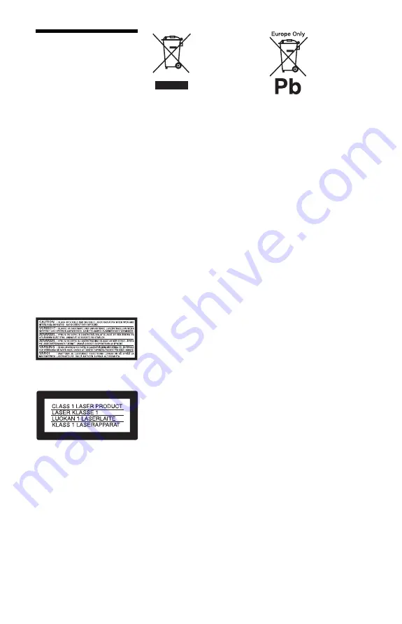 Sony BDP-SX1 Operating Instructions Manual Download Page 124