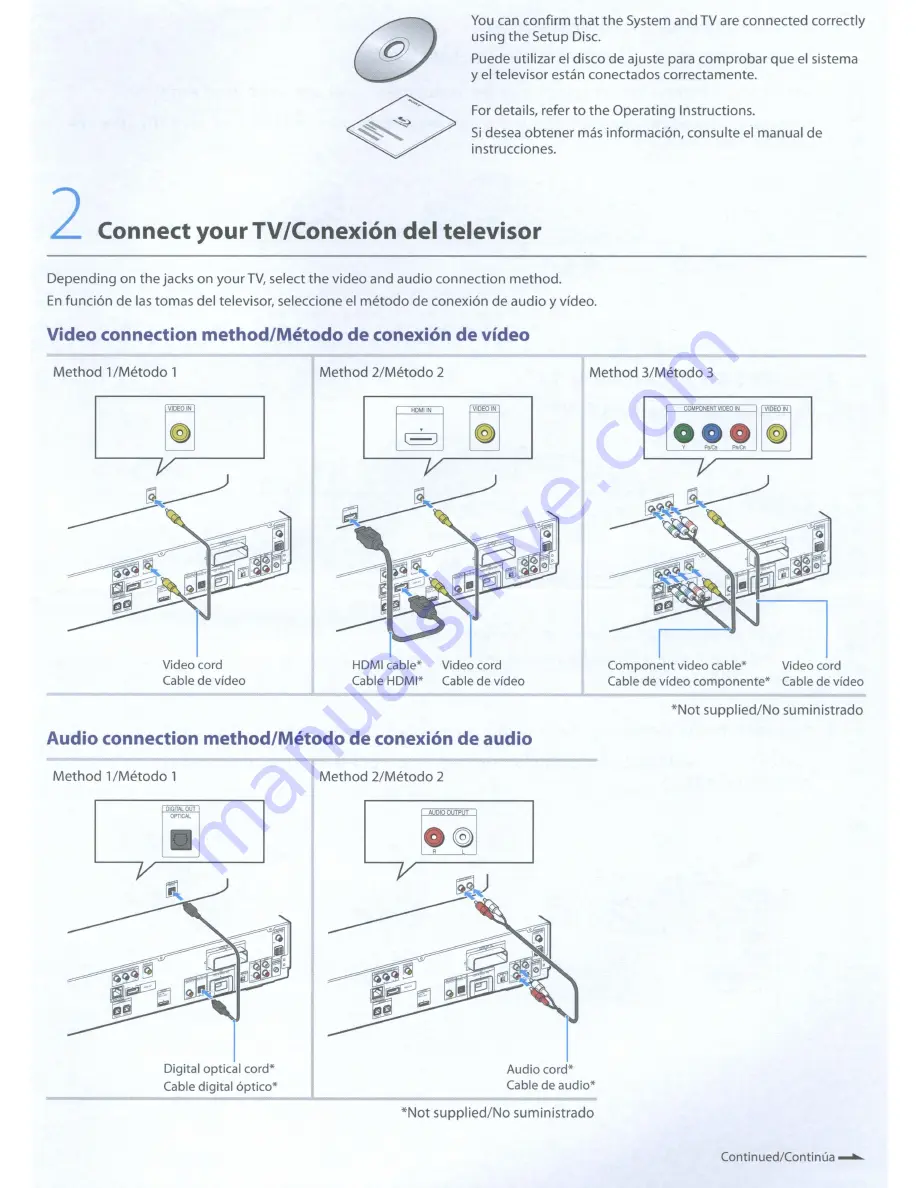 Sony BDV-E500W Operating Instructions Manual Download Page 126