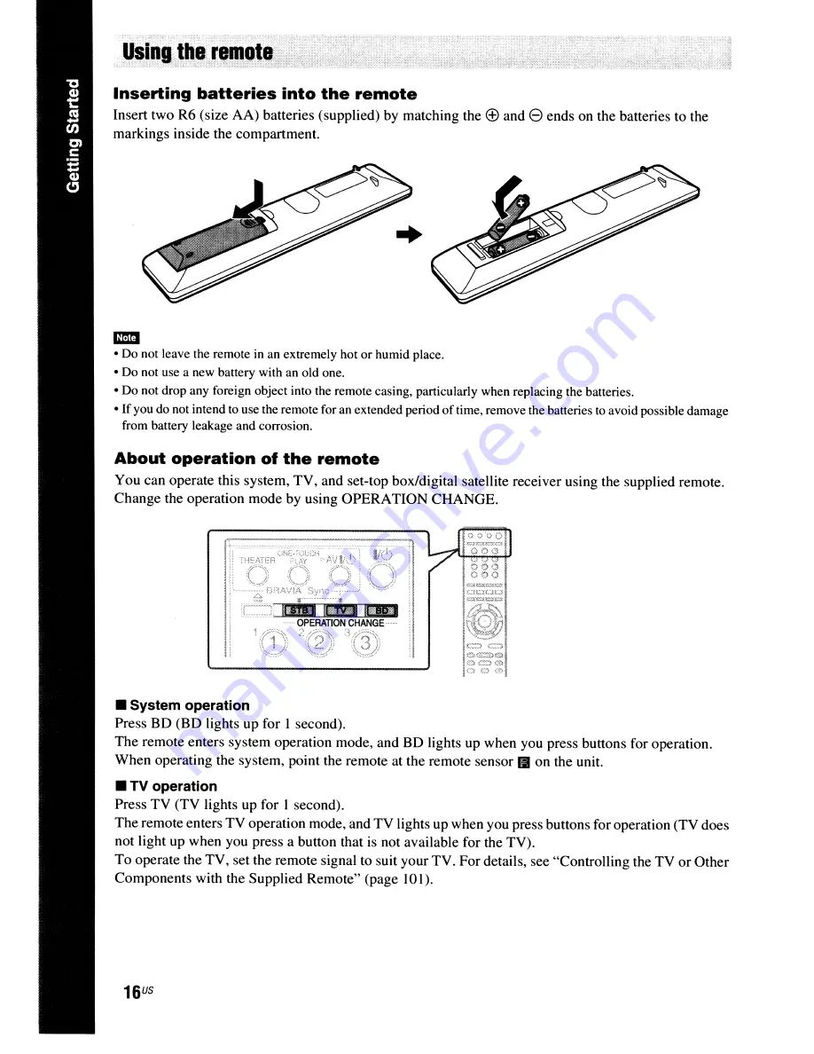 Sony BDV-IS1000 Скачать руководство пользователя страница 16