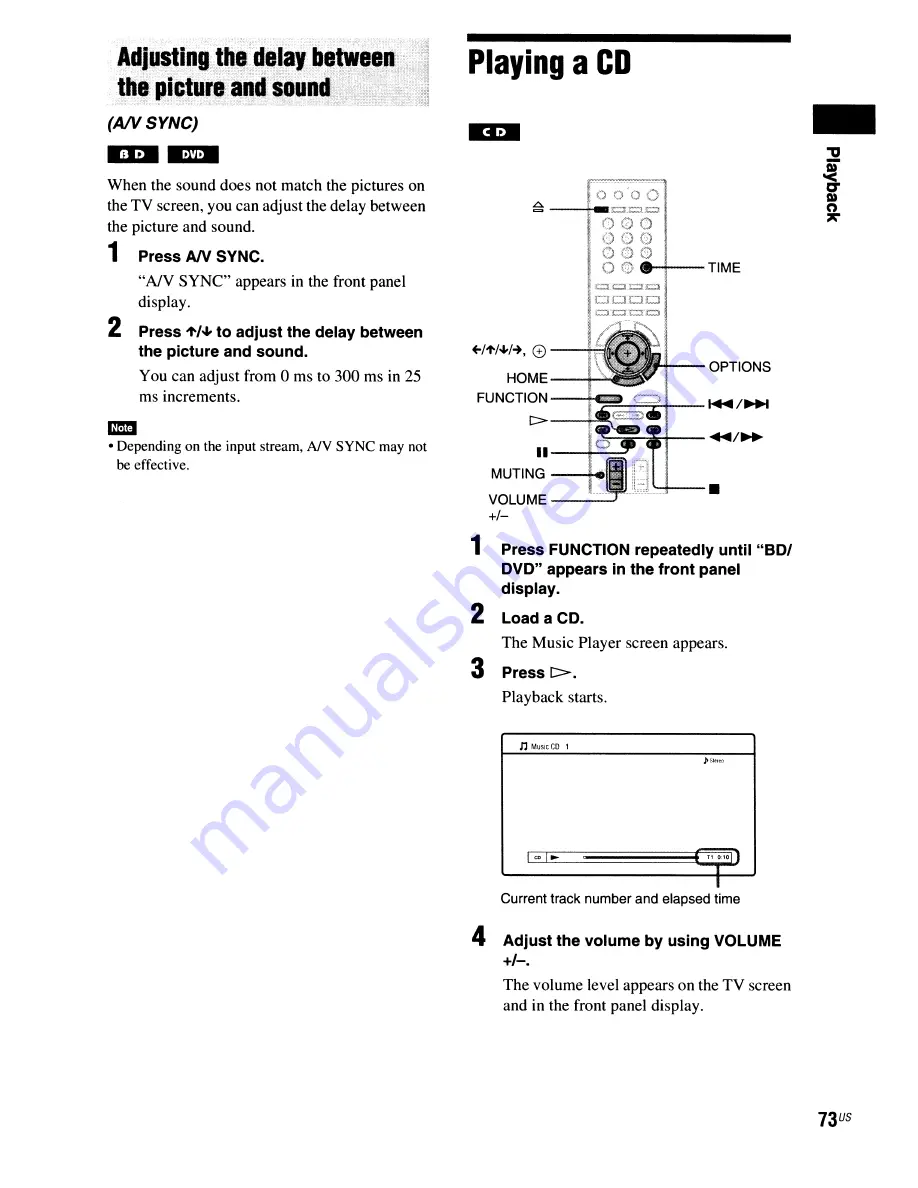 Sony BDV-IS1000 Скачать руководство пользователя страница 73