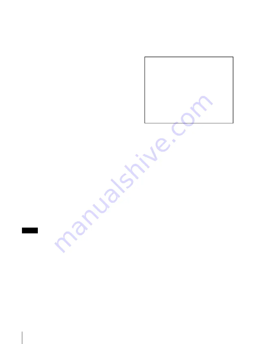 Sony BKMW-E3000 Operation Manual Download Page 18