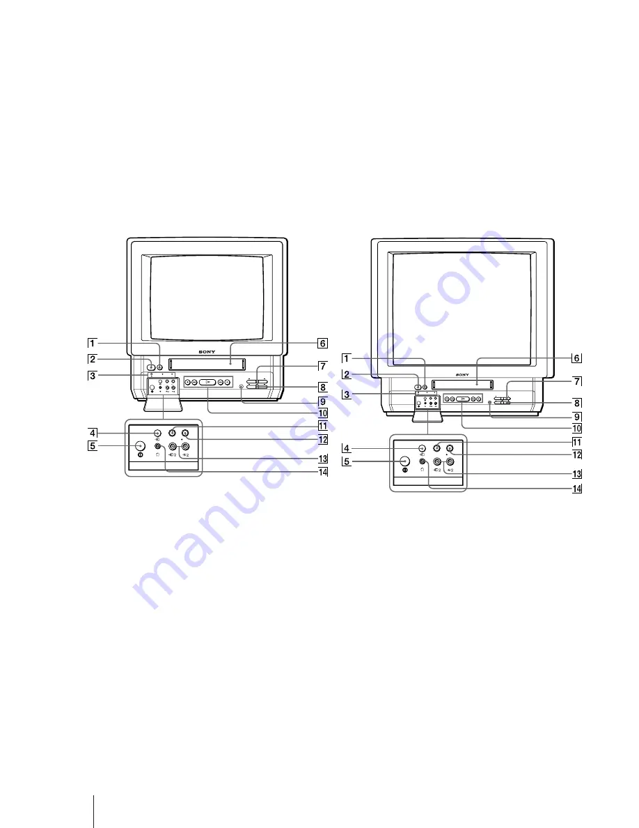 Sony Black Trinitron KV-14V5D Operating Instructions Manual Download Page 48