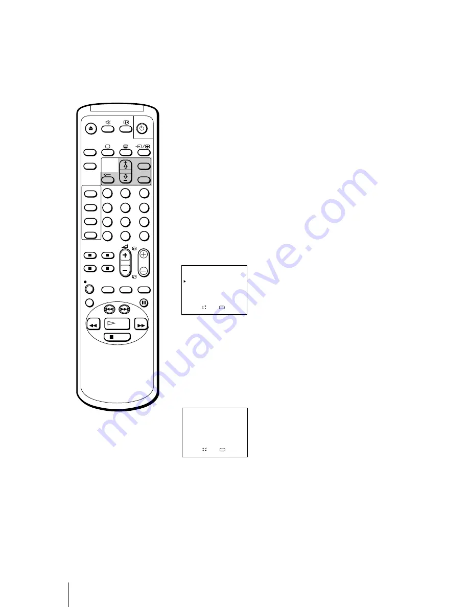 Sony Black Trinitron KV-14V5D Operating Instructions Manual Download Page 60