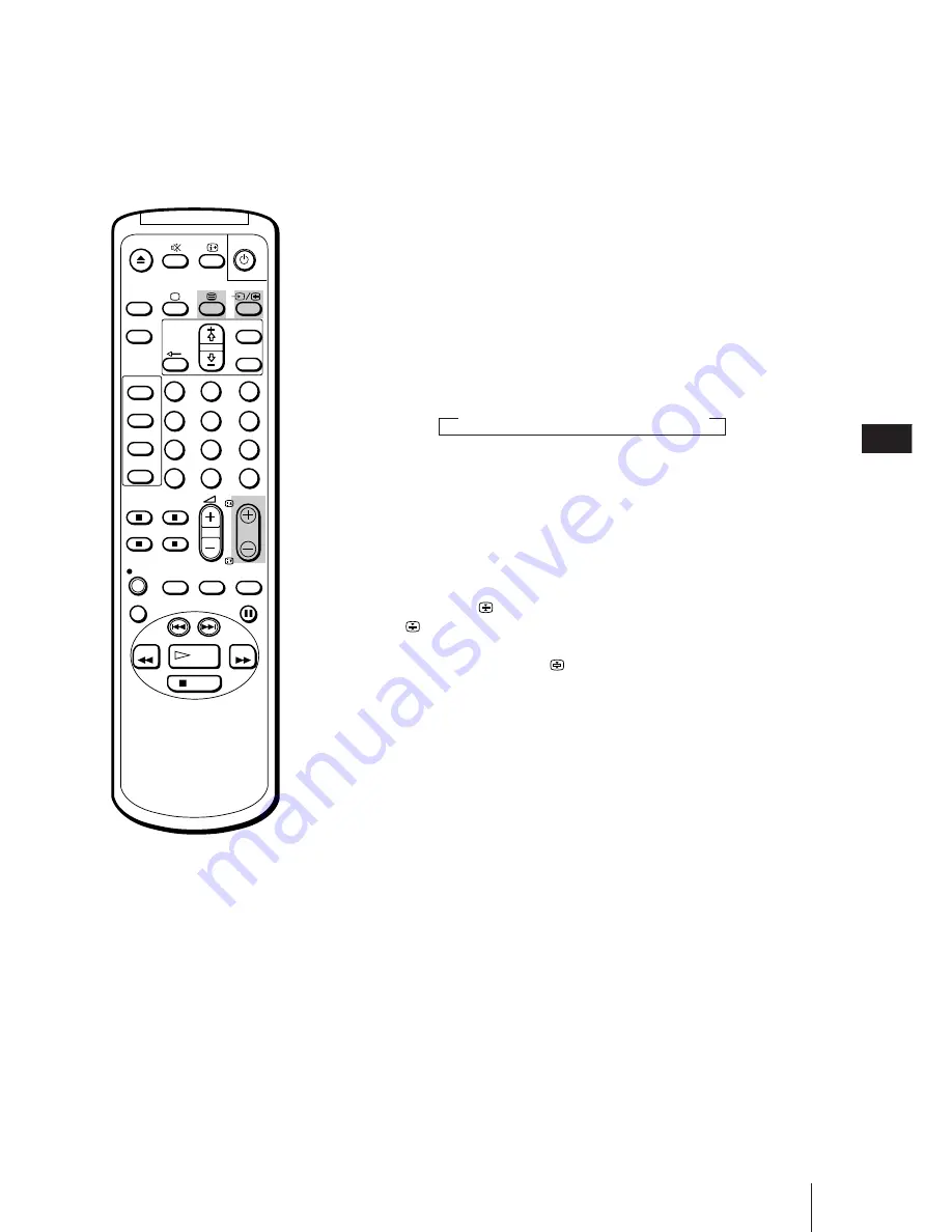 Sony Black Trinitron KV-14V5D Operating Instructions Manual Download Page 121