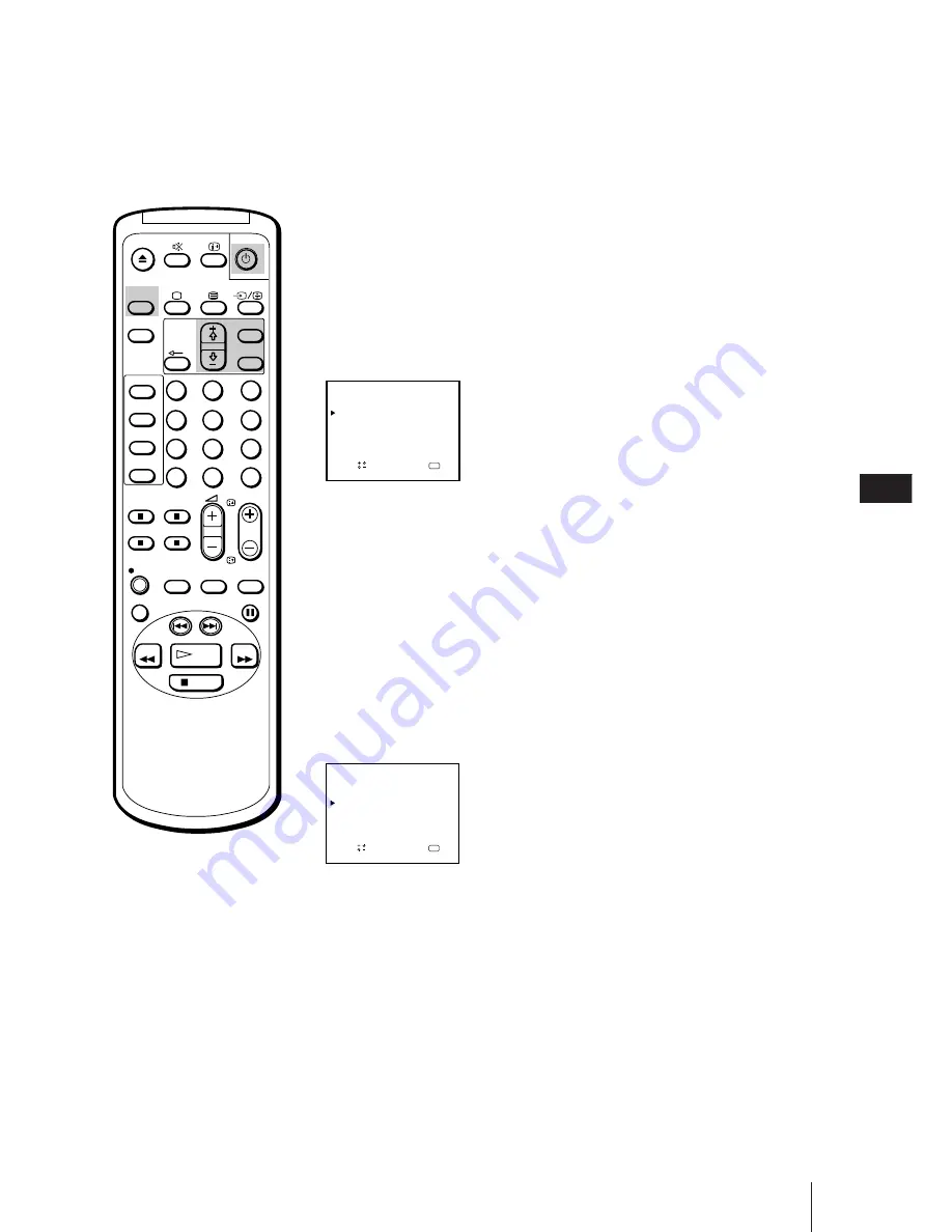 Sony Black Trinitron KV-14V5D Operating Instructions Manual Download Page 187