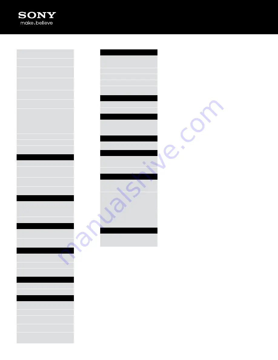 Sony Bloggie Live MHS-TS55/S Specification Sheet Download Page 3