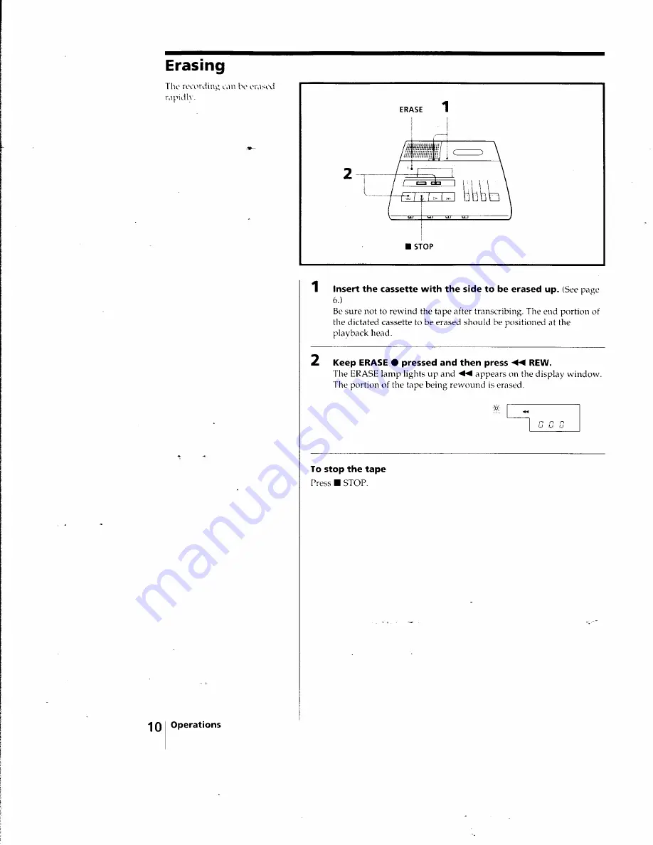 Sony BM 840 - Microcassette Transcription Transcriber Machine s Скачать руководство пользователя страница 10