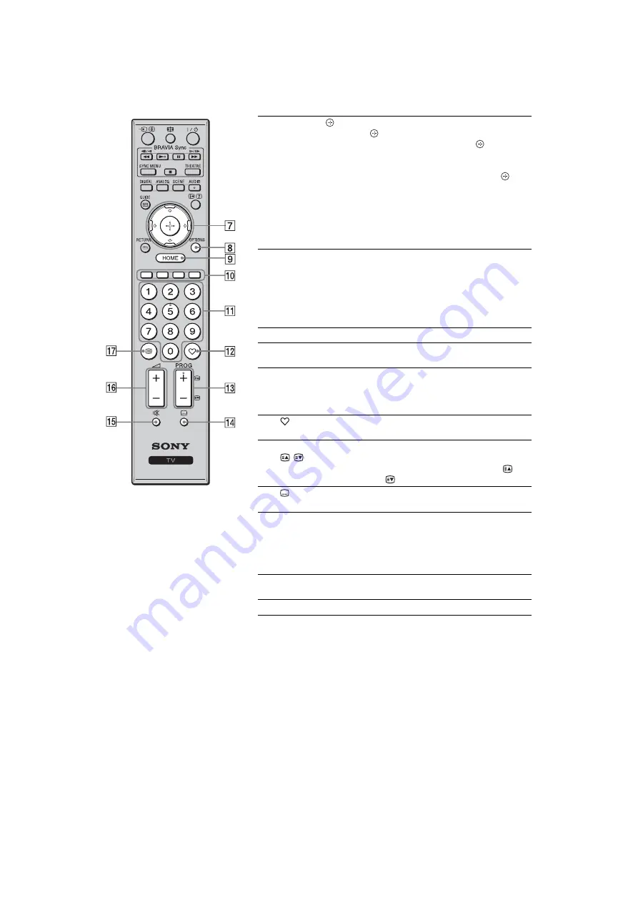 Sony BRAVIA 4-136-111-11(0) Operating Instructions Manual Download Page 12