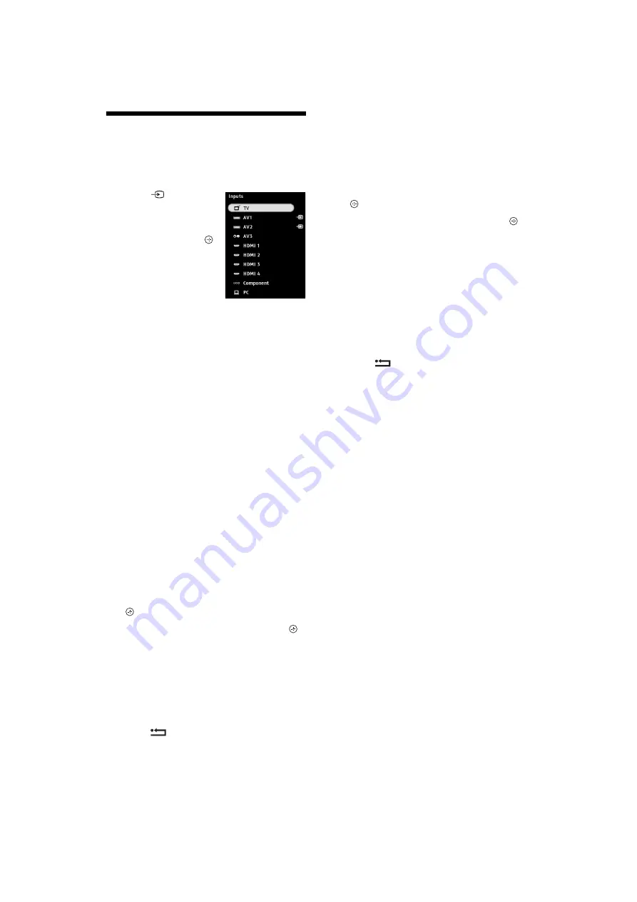 Sony BRAVIA 4-136-111-11(0) Operating Instructions Manual Download Page 24