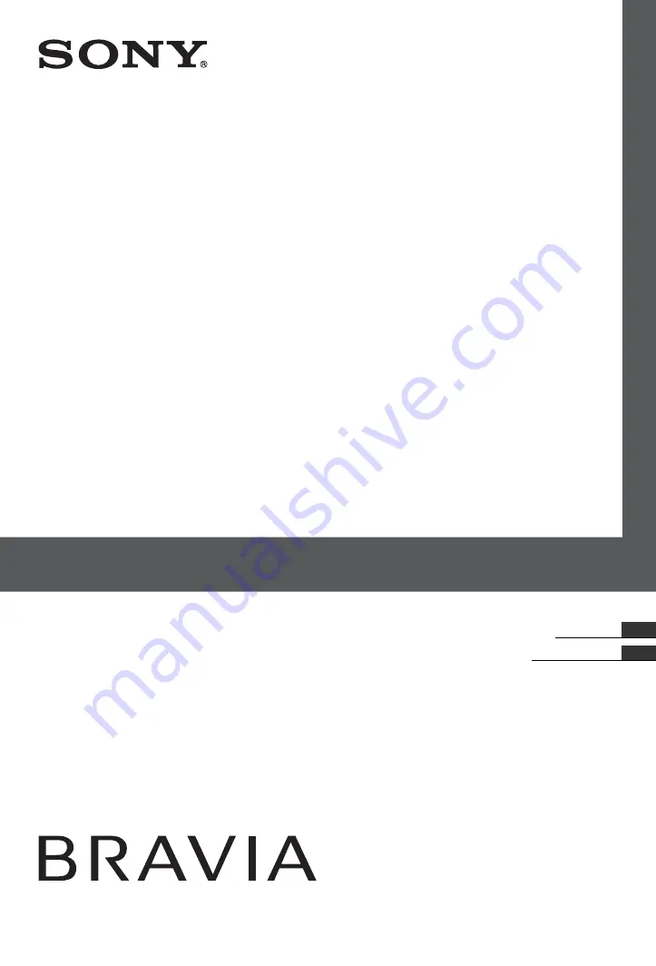 Sony BRAVIA 4-146-428-51(1) Operating Instructions Manual Download Page 1