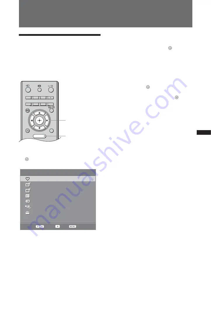 Sony BRAVIA 4-160-344-11(1) Operating Instructions Manual Download Page 21