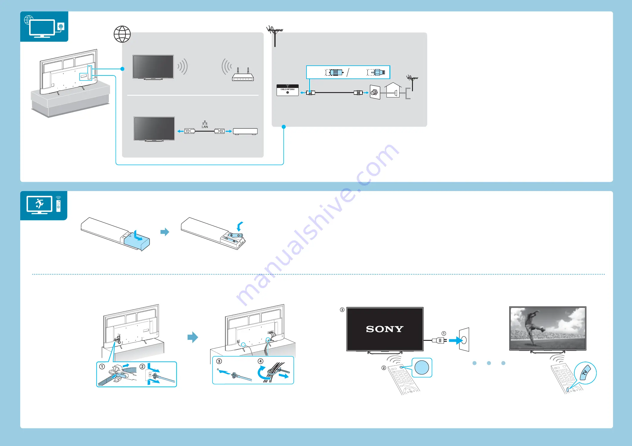 Sony BRAVIA FW-55X7001D Setup Manual Download Page 2