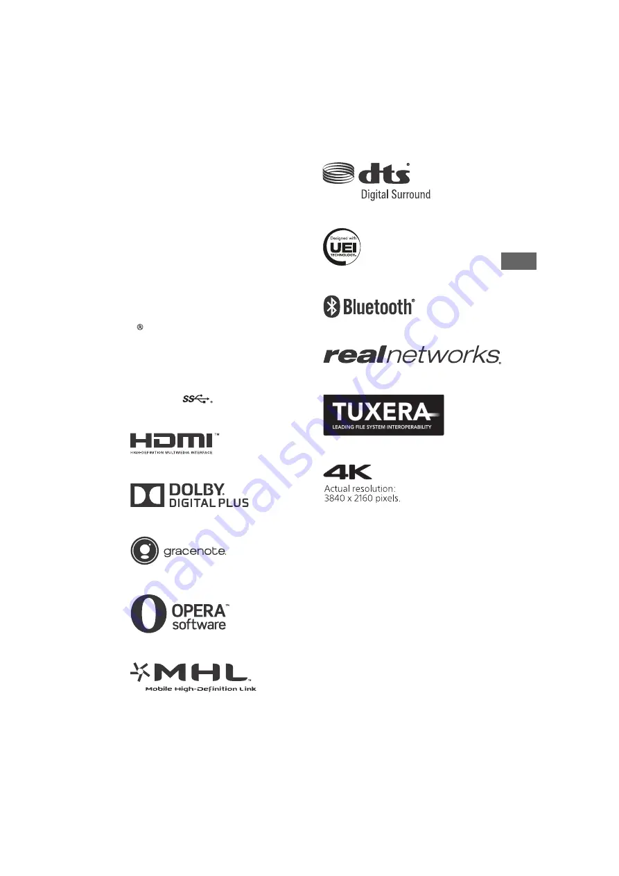 Sony Bravia KD-49X8000C Reference Manual Download Page 19