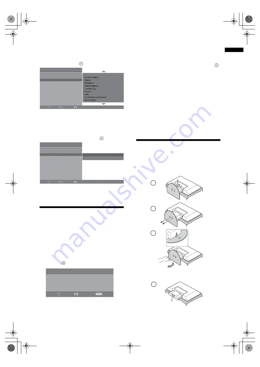 Sony Bravia KDL-20G30 Series Скачать руководство пользователя страница 37