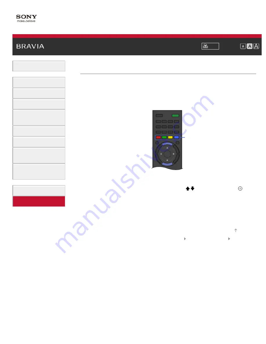 Sony BRAVIA KDL-26EX555 Manual Download Page 13