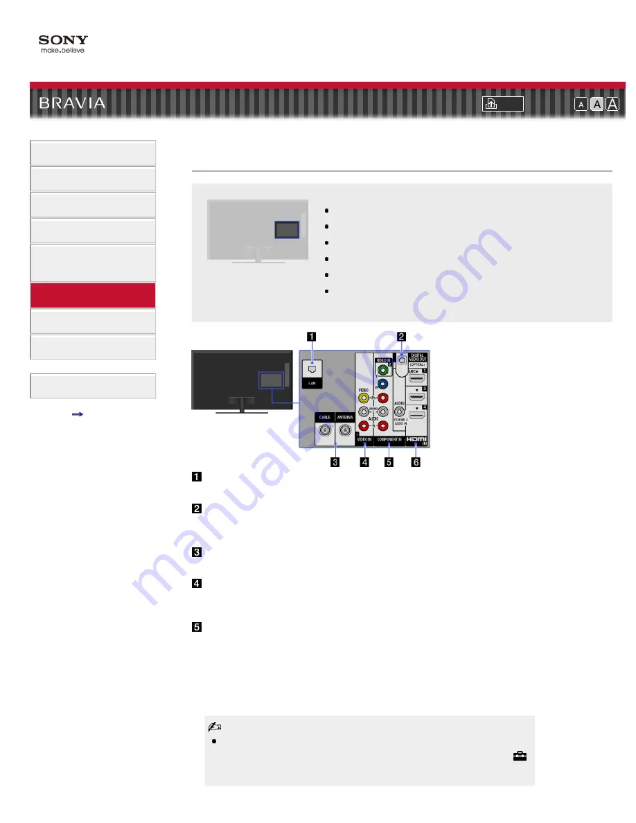 Sony BRAVIA KDL-32EX425 Скачать руководство пользователя страница 80