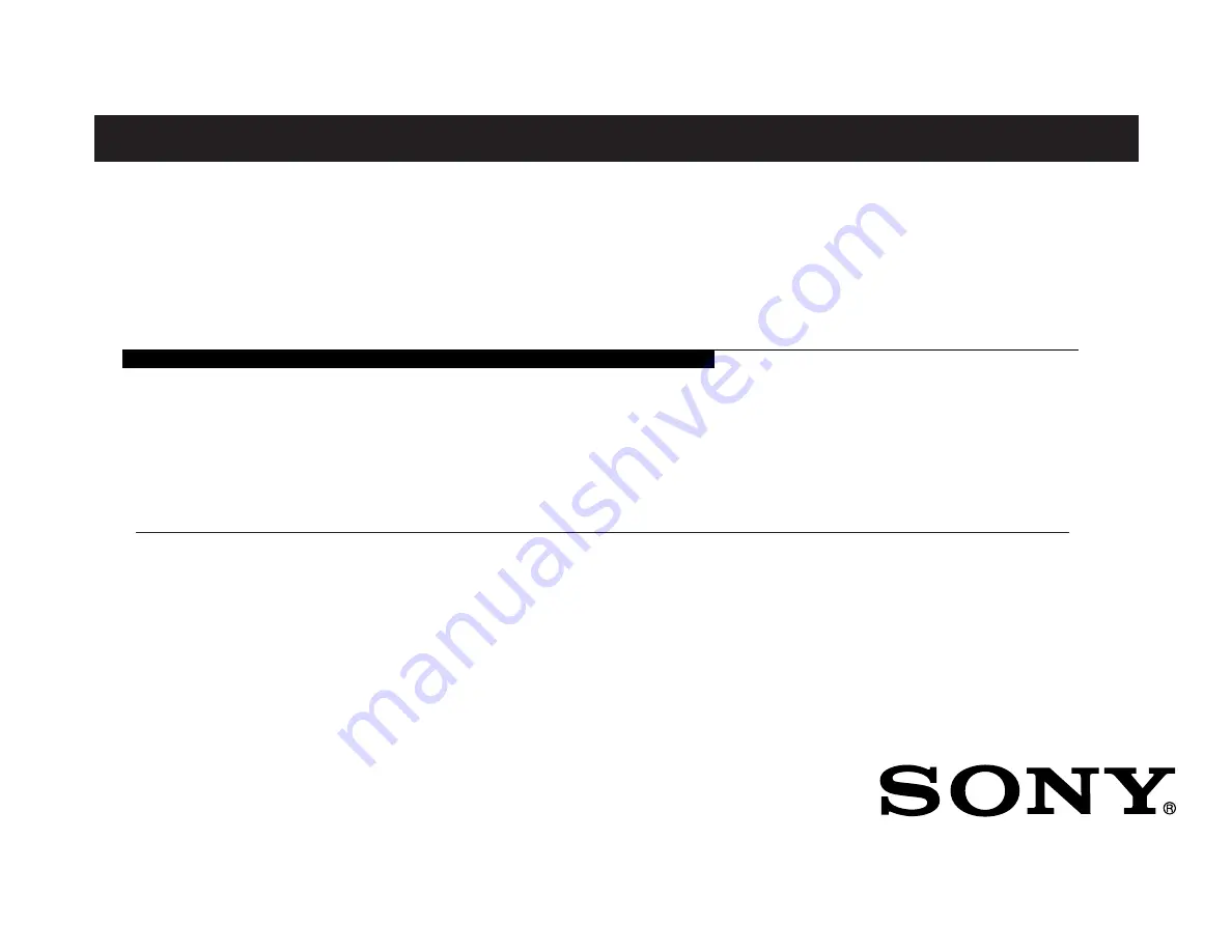 Sony Bravia KDL-32EX705 Original Manual Download Page 1