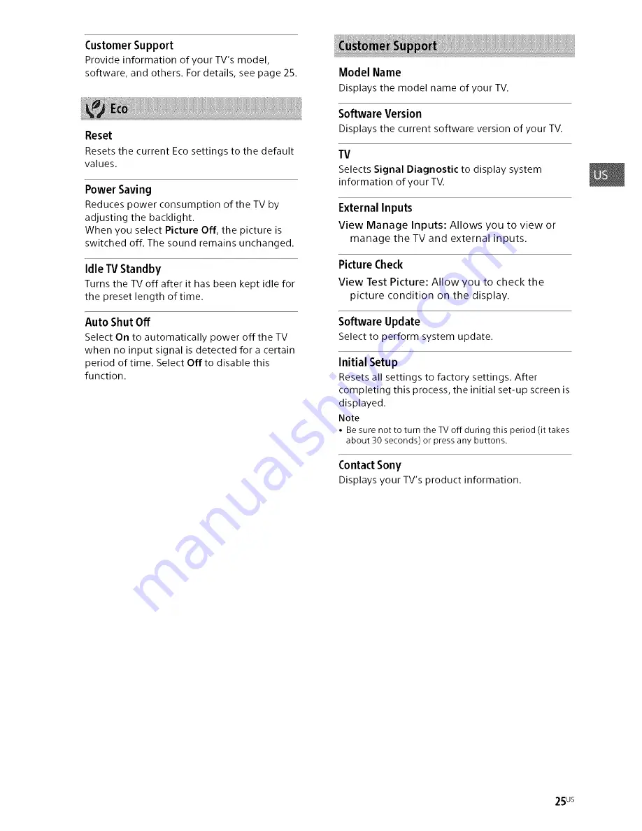 Sony Bravia KDL-32R30OB Operating Instructions Manual Download Page 25