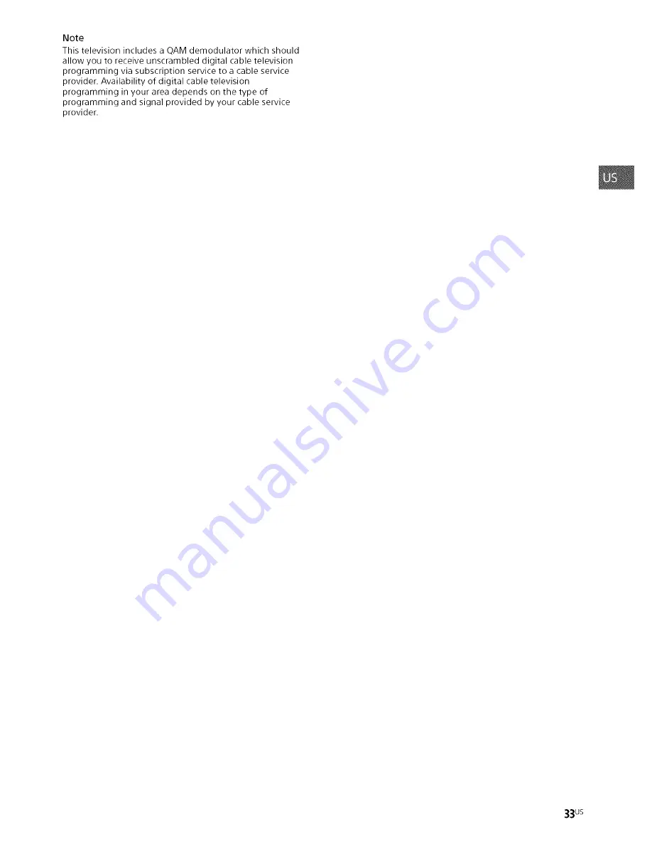 Sony Bravia KDL-32R30OB Operating Instructions Manual Download Page 33