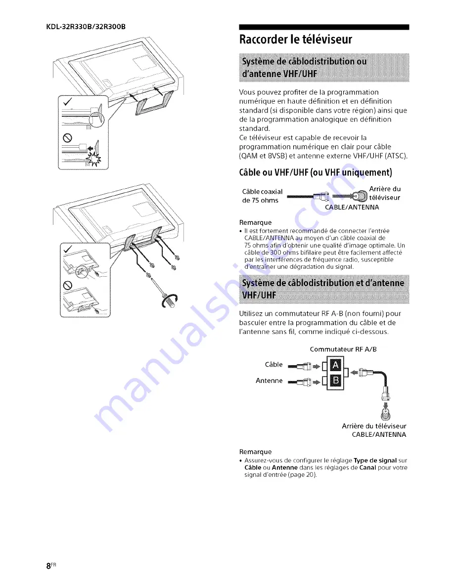 Sony Bravia KDL-32R30OB Operating Instructions Manual Download Page 40