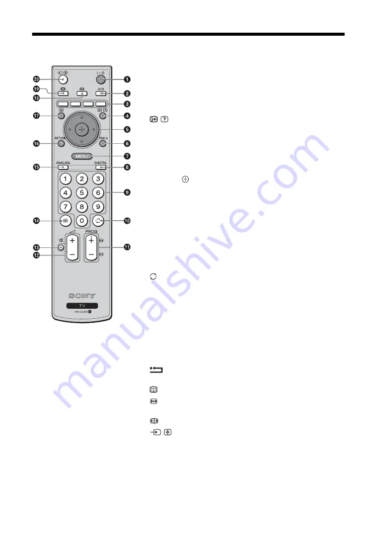 Sony BRAVIA KDL-32V2000 Скачать руководство пользователя страница 11