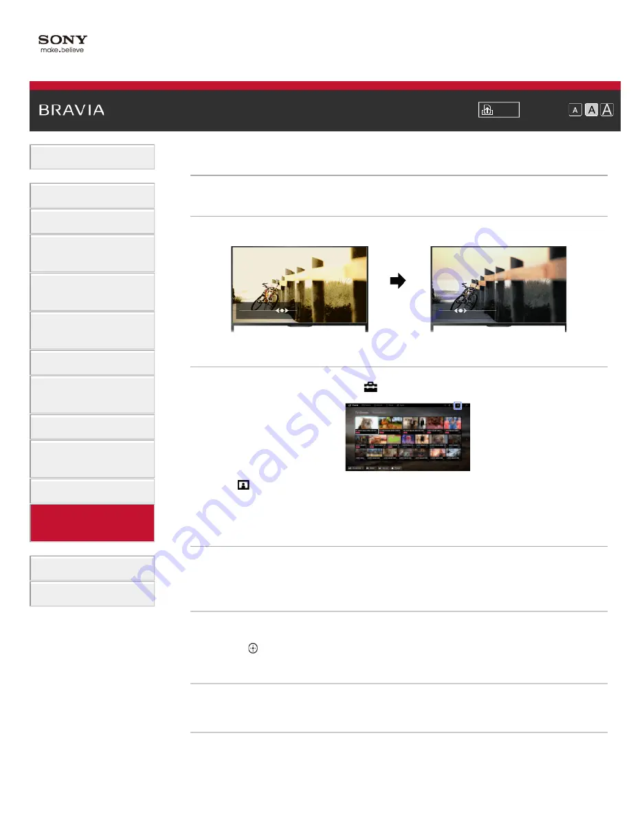 Sony Bravia KDL-32W706B User Manual Download Page 35