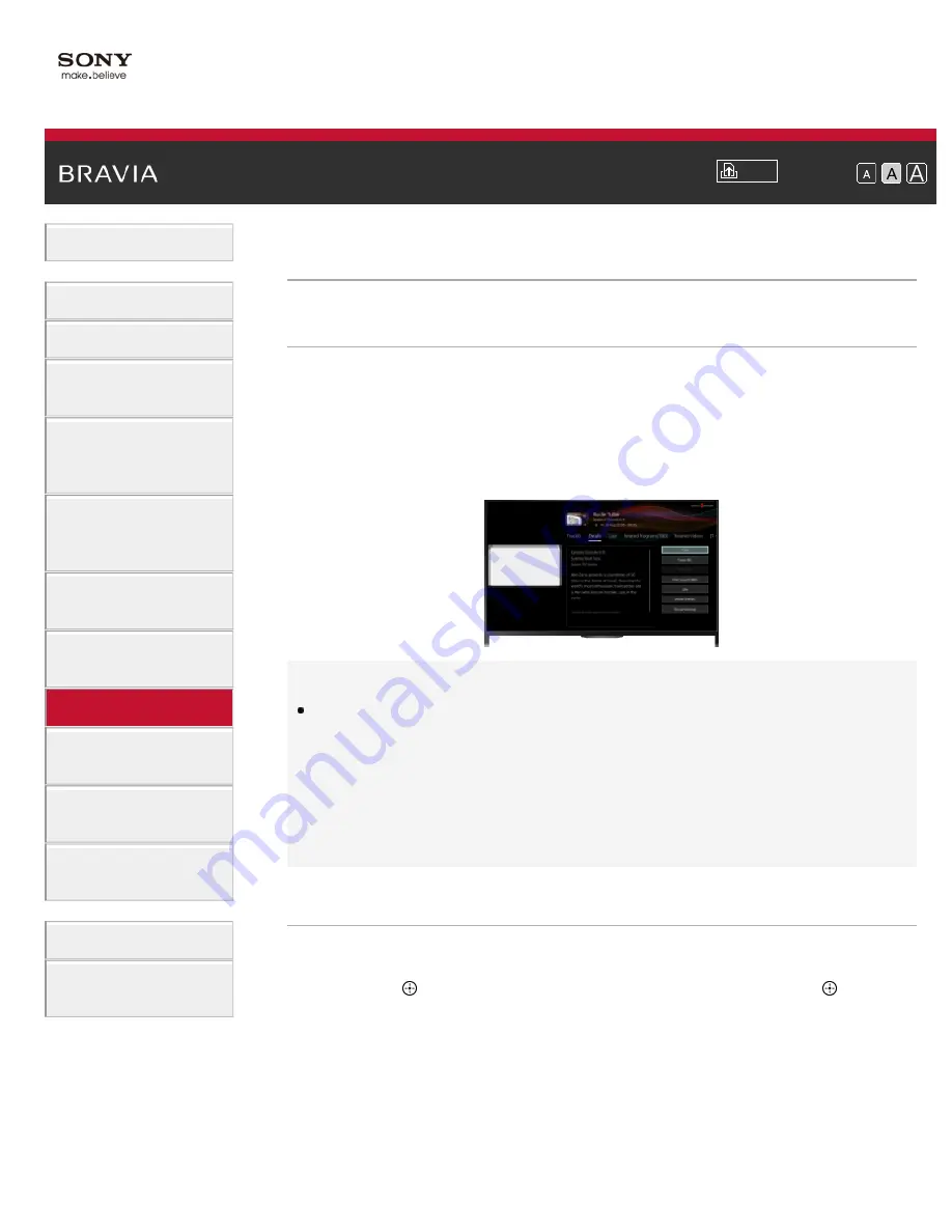 Sony Bravia KDL-40W600B Manual Download Page 111