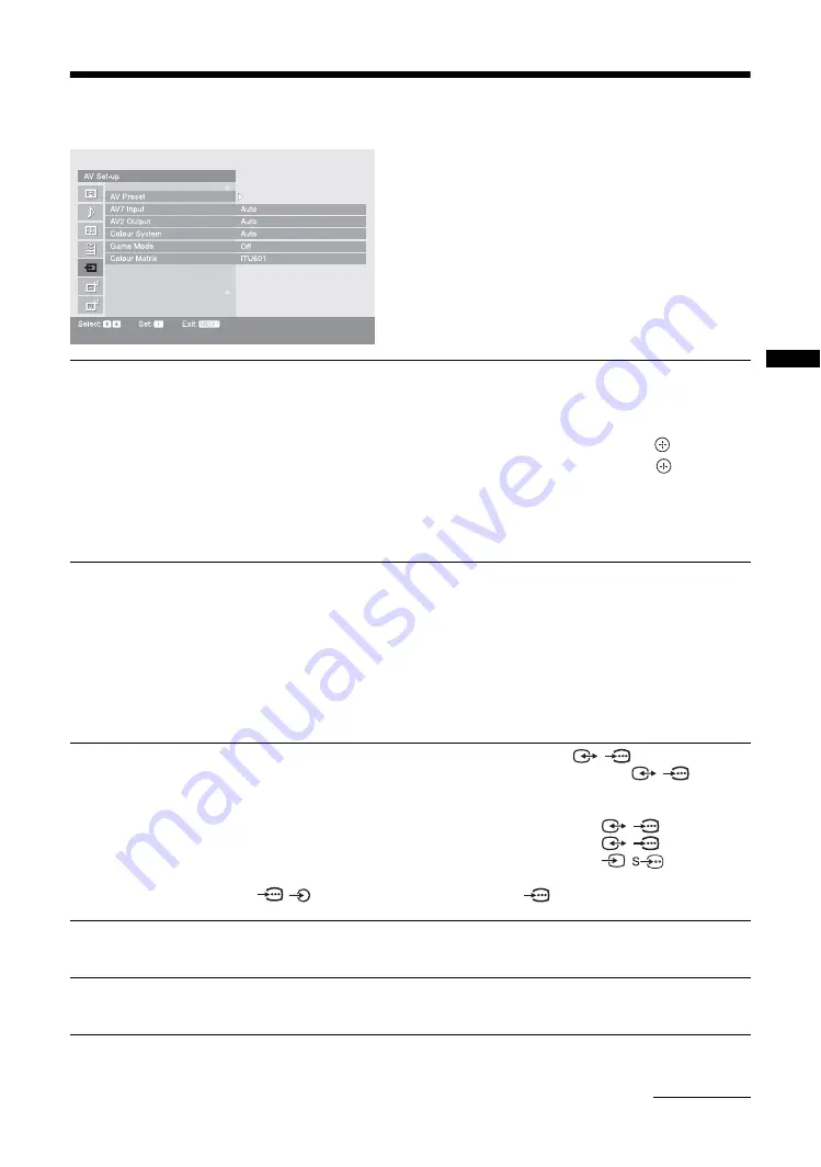 Sony Bravia KDL-40X2000 Operating Instructions Manual Download Page 33