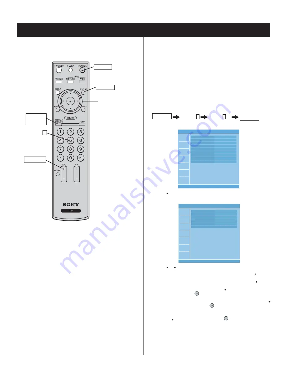 Sony BRAVIA KDL-46V2500 Скачать руководство пользователя страница 19