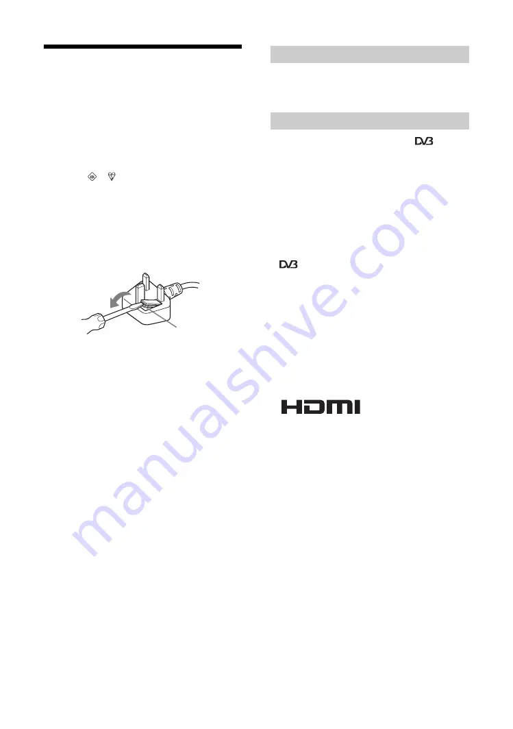 Sony Bravia KDL-46X2000 Operating Instructions Manual Download Page 2