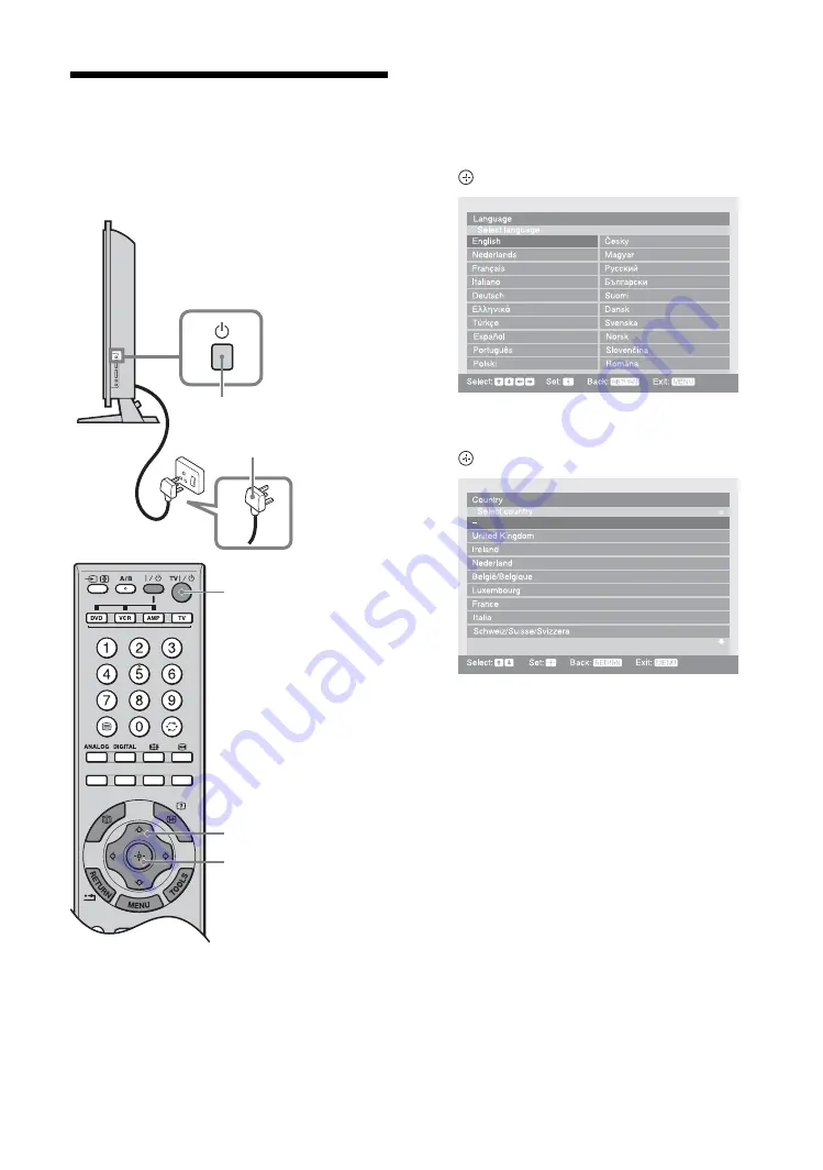 Sony Bravia KDL-46X2000 Скачать руководство пользователя страница 6