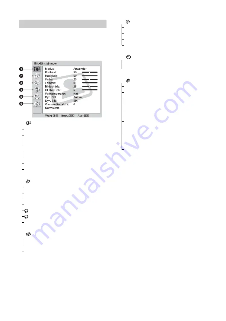 Sony BRAVIA KDL-V26A11E Operating Instructions Manual Download Page 68