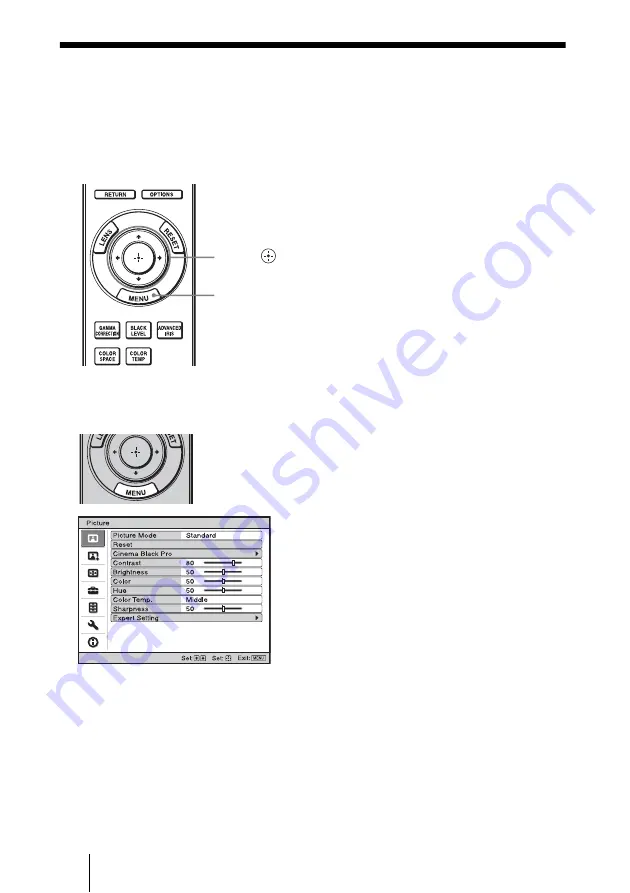 Sony BRAVIA VPL-VWPRO1 Operating Instructions Manual Download Page 26