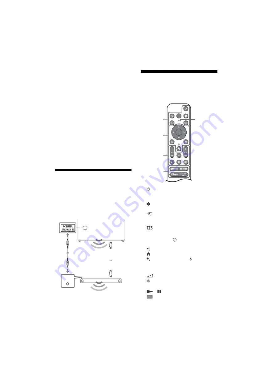 Sony BRAVIA XR 55A8 K Series Reference Manual Download Page 20