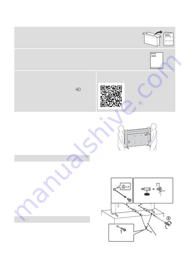 Sony BRAVIA XR XR-50X9 S Series Скачать руководство пользователя страница 8