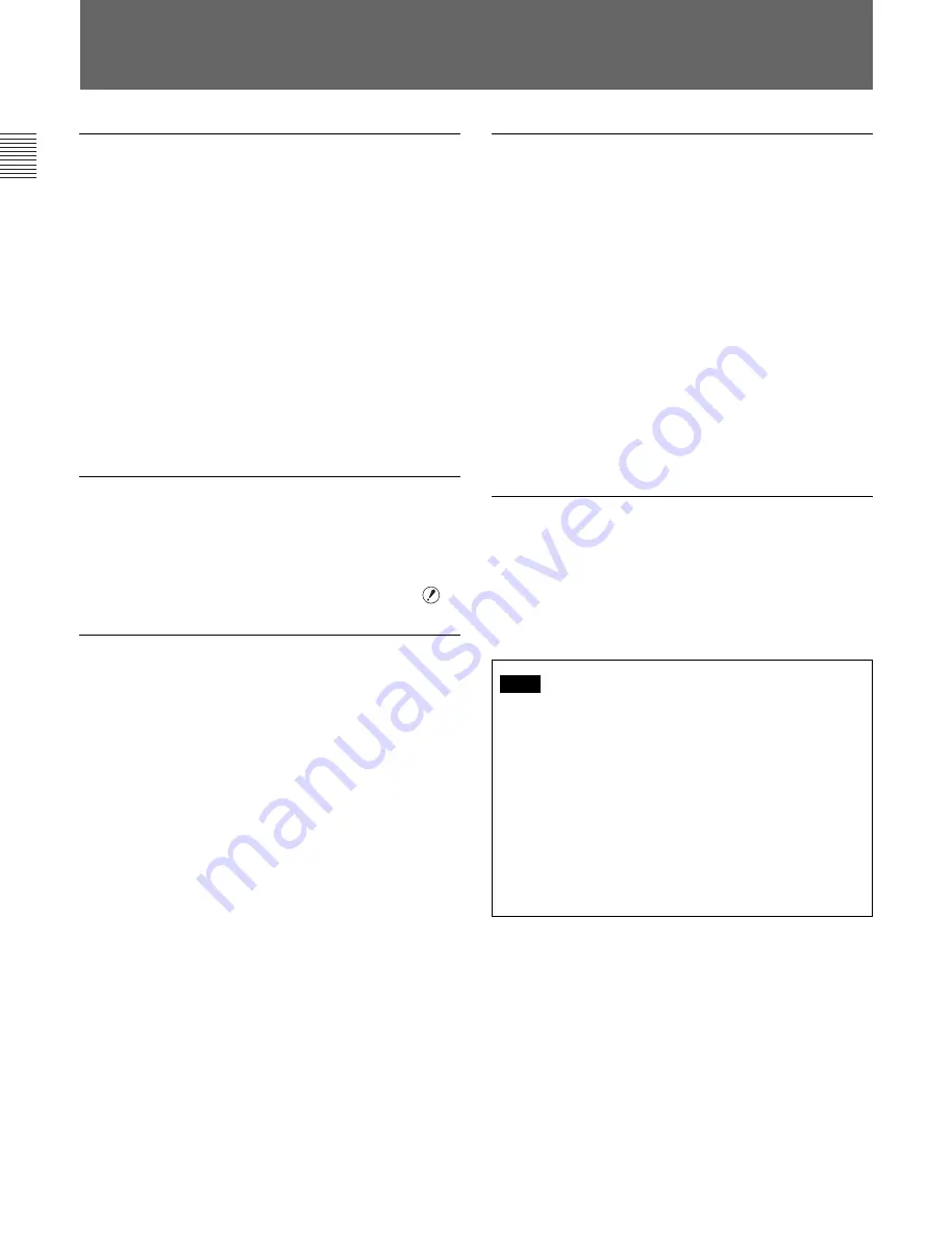 Sony BVF-20W Operation Manual Download Page 28