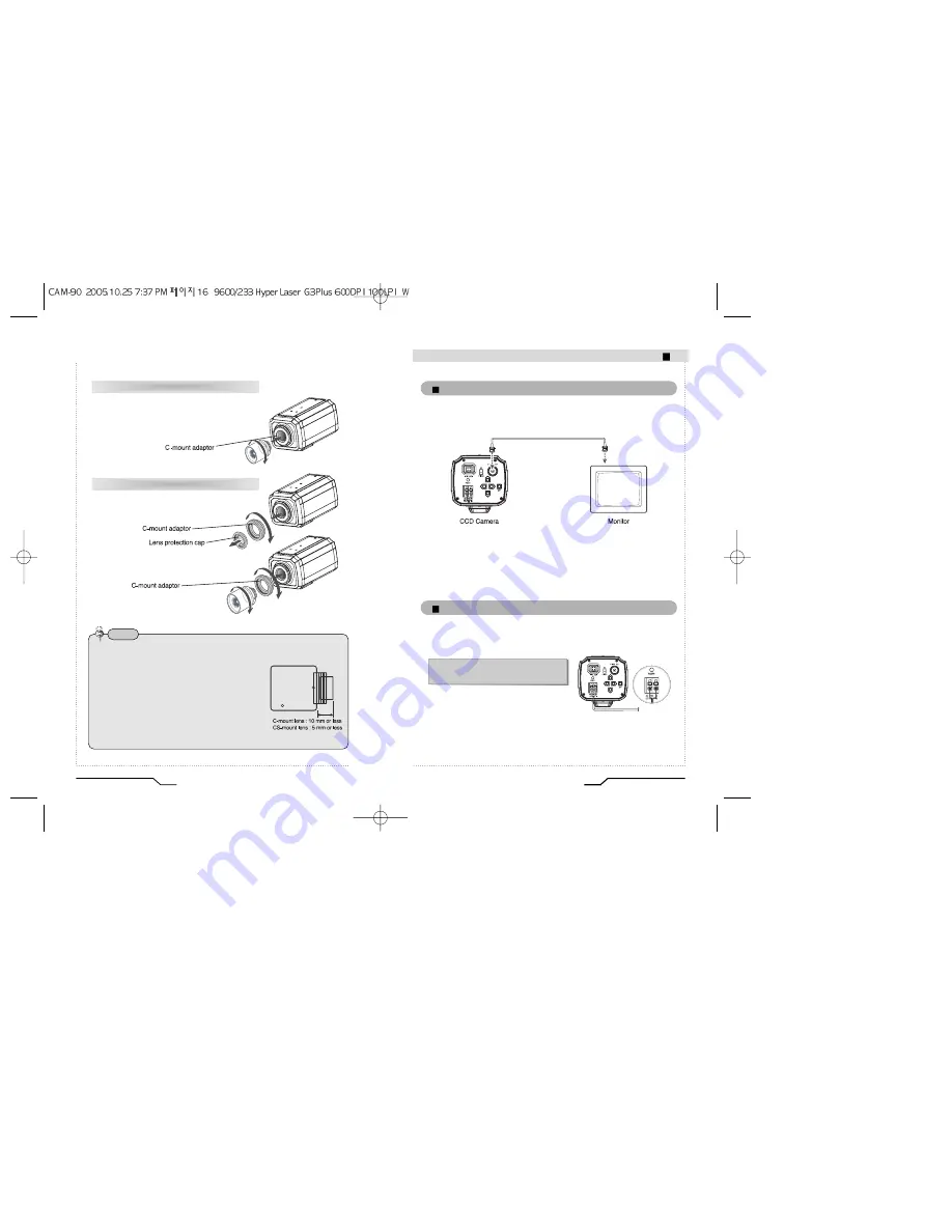 Sony CAM-90 Installation Manual Download Page 8